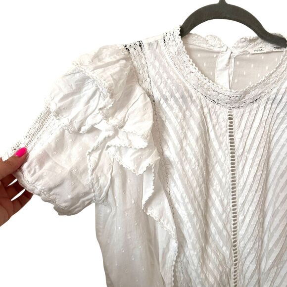 MAIA BERGMAN Mery Ruffled Mini Dress Sz Medium - Picture 3 of 6